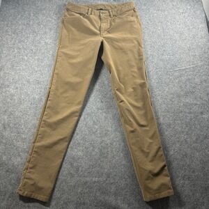 Lululemon ABC Pant Men 32 Brown Khaki Slim Utilitech Abrasion Resistant M5ABOS